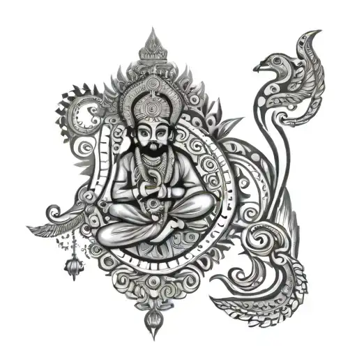 Punjabi culture tattoo design idea