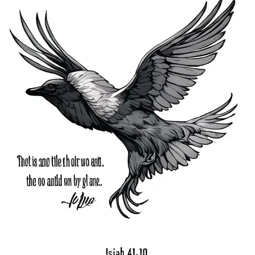 Isaiah 41:10 tattoo design idea