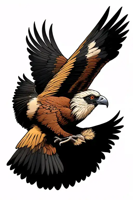 Bearded Vulture tattoo design idea