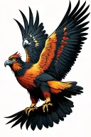 Bearded Vulture tattoo design idea