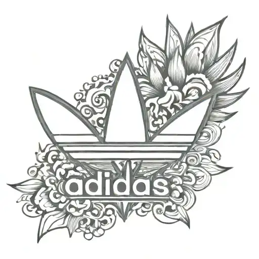 adidas logo tattoo design idea