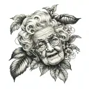 memory of grandma  tattoo design idea