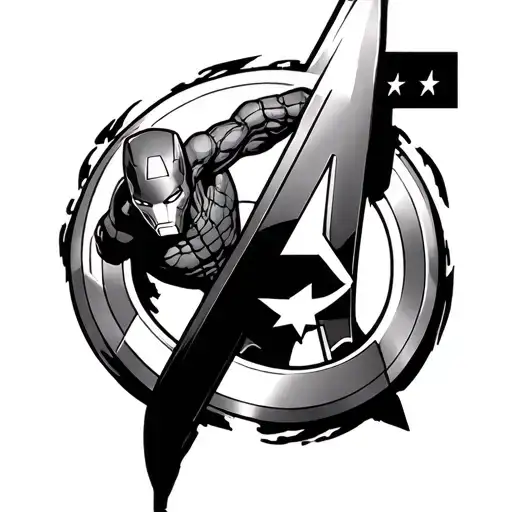 Marvel avengers tattoo design idea