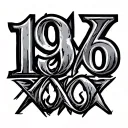 1969 Roman Numerals tattoo design idea