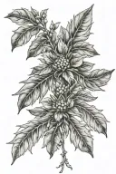 corona laurel wreath tattoo design idea
