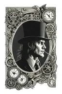 hermit tarot card featuring alex delarge of clockwork orange movie tattoo design idea