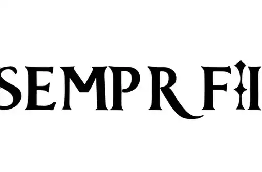 "Semper Fi" tattoo design idea