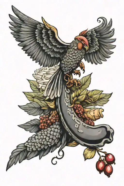 sicily themed tattoo with cannoli   tattoo design idea