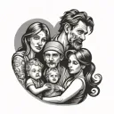 Family, Religion tattoo design idea
