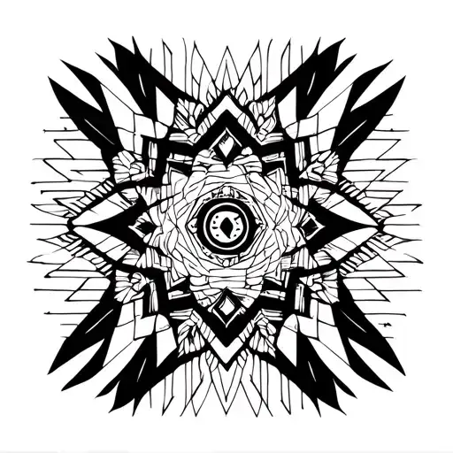hippie tattoo design idea