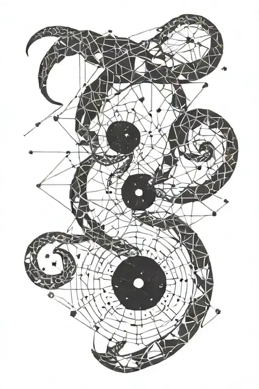 scorpio constellation tattoo design idea