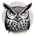 Owl Hedwig Wald Inkheart tattoo design idea