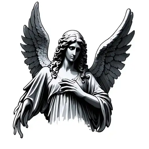 Weeping Angel tattoo design idea