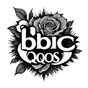 i love bbc qos blacked tattoo design idea