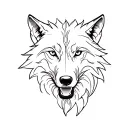 Roman wolf tattoo design idea