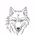 Roman wolf tattoo design idea