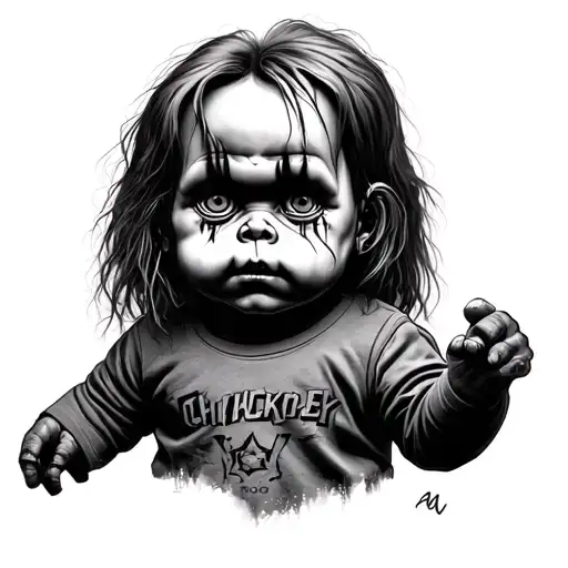 Chucky Vs Chucky tattoo design idea