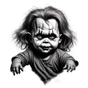 Chucky Vs Chucky tattoo design idea