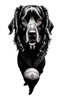 dogs and motorcycle and basketball and jesus christ tattoo design idea