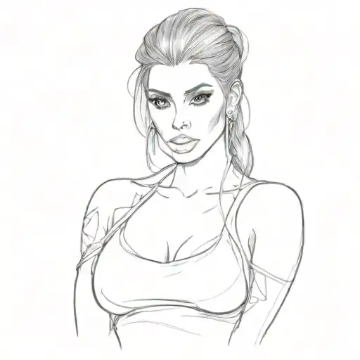 kim kardashian tattoo design idea