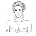 kim kardashian tattoo design idea