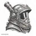 welding hood tattoo design idea