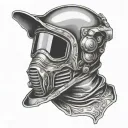 welding hood tattoo design idea