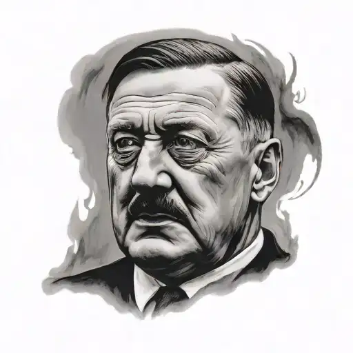 Adolf Hitler tattoo design idea