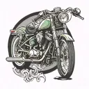 hARLEY dAVIDSON THEME tattoo design idea