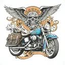 hARLEY dAVIDSON THEME tattoo design idea