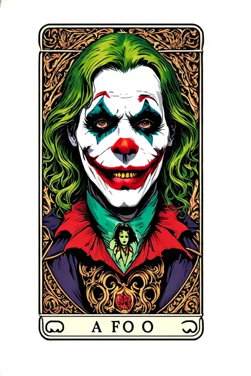 tarot card joker death and fool tattoo design idea