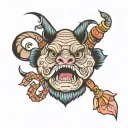 grumpy gills tattoo design idea