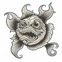 grumpy gills tattoo design idea
