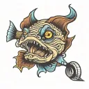 grumpy gills tattoo design idea