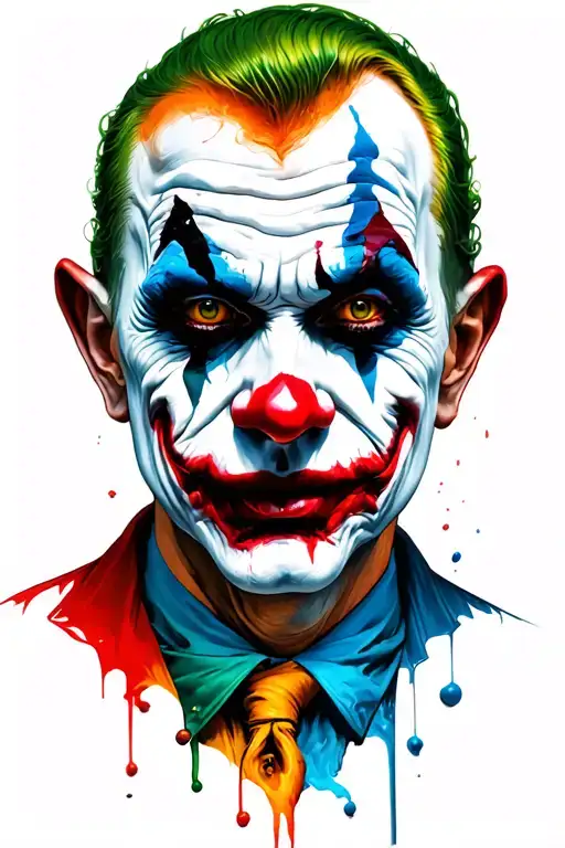 Pain Joker tattoo design idea