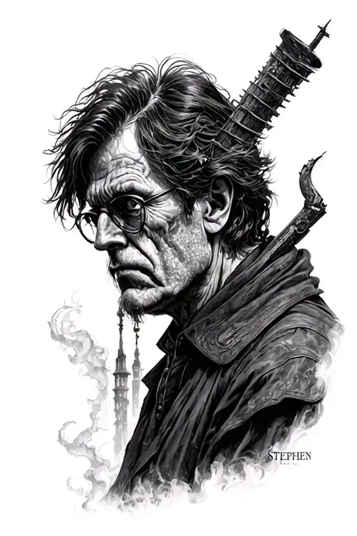 stephen king's dark tower tattoo design idea