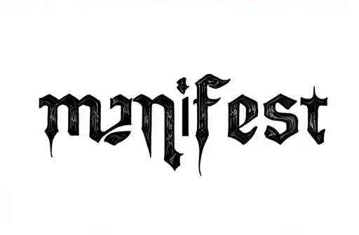 "Manifest" tattoo design idea