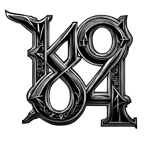1984 In Roman Numerals tattoo design idea
