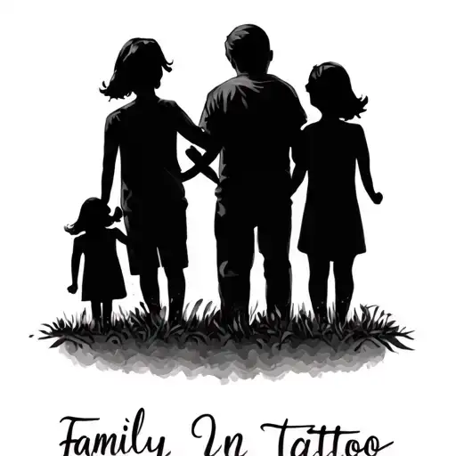Family In Cursive tattoo design idea