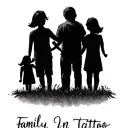 Family In Cursive tattoo design idea
