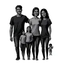 Family In Cursive tattoo design idea