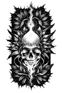 Healing energy tattoo design idea