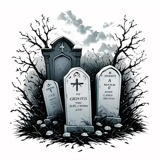 Neon Gravestones by Twenty One Pilots tattoo design idea