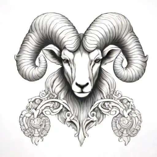 Aries ram tattoo design idea