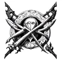 Zealous Symbols of machiavellian transhumanism tattoo design idea