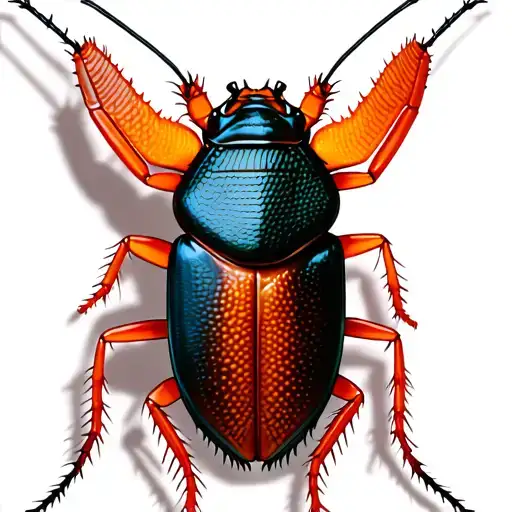 cockroach tattoo design idea