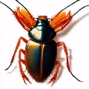 cockroach tattoo design idea