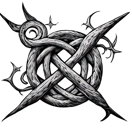 Witches Knot tattoo design idea