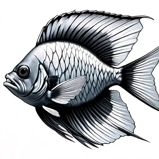 Angelfish tattoo design idea