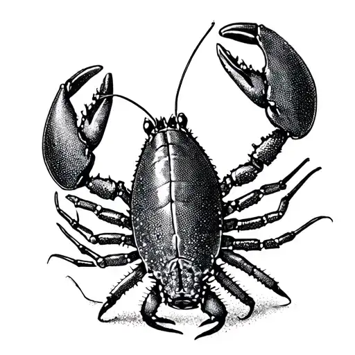 crayfish tattoo design idea
